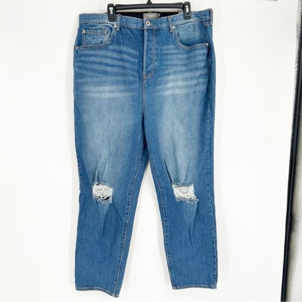 NWT Torrid Distressed Mom Skinny Jeans Size 20T‎ Casual Comfort Waistband